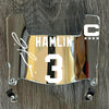 Buffalo Bills Damar Hamlin Mini Football Helmet Visor Shield Silver Chrome Mirror w/ Clips