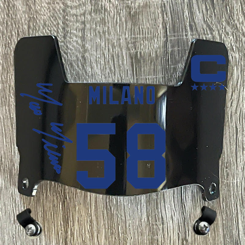 Buffalo Bills Dawson Knox Mini Football Helmet Visor Shield Black Dark Tint w/ Clips