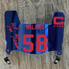 Buffalo Bills Dawson Knox Mini Football Helmet Visor Shield Blue Chrome Mirror w/ Clips