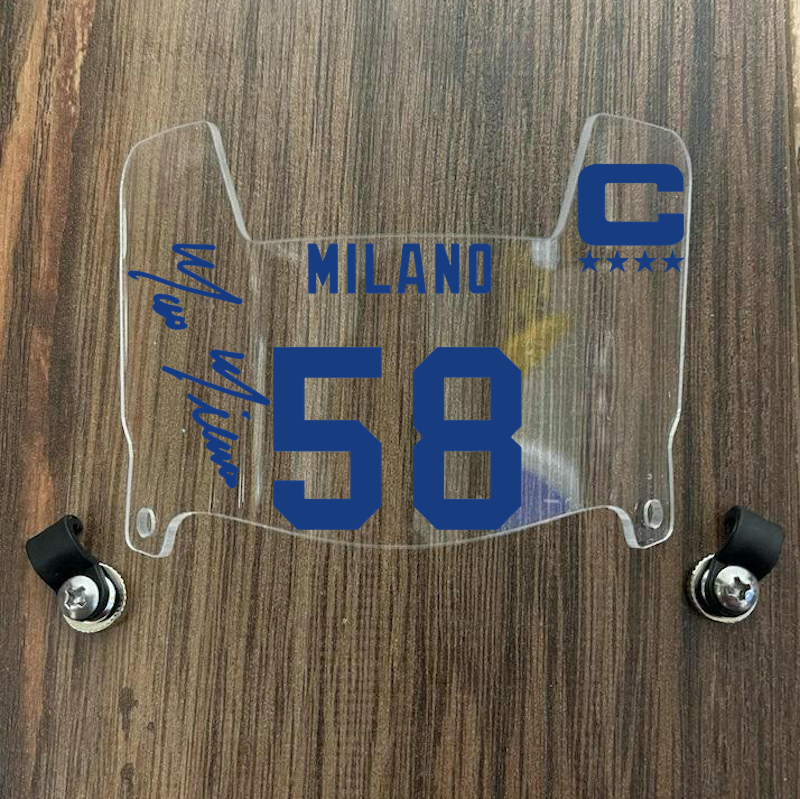 Buffalo Bills Dawson Knox Mini Football Helmet Visor Shield Clear w/ Clips