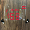 Buffalo Bills Dawson Knox Mini Football Helmet Visor Shield Clear w/ Clips