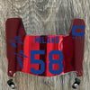Buffalo Bills Dawson Knox Mini Football Helmet Visor Shield Red Chrome Mirror w/ Clips
