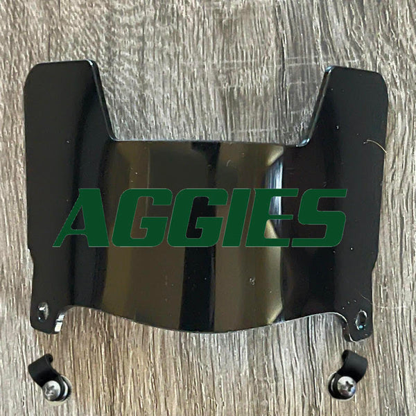 Delaware Valley Aggies DelVal Mini Football Helmet Visor Shield Black Dark Tint w/ Clips
