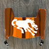 Denver Broncos Retro Throwback Mini Football Helmet Visor Shield Orange Chrome Mirror w/ Clips