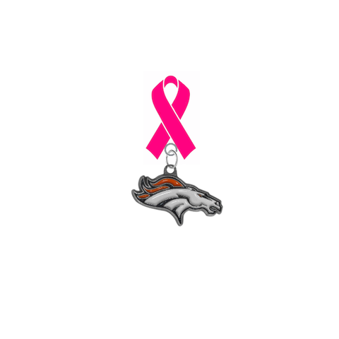 Denver Broncos NFL Breast Cancer Awareness / Mothers Day Pink Ribbon Lapel Pin