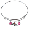 Denver Broncos NFL Expandable Wire Bangle Charm Bracelet