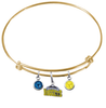 Denver Nuggets GOLD Color Edition Expandable Wire Bangle Charm Bracelet