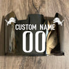Detroit Lions Custom Name & Number Full Size Football Helmet Visor Shield Silver Chrome Mirror w/ Clips - WHITE