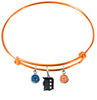 Detroit Tigers Orange MLB Expandable Wire Bangle Charm Bracelet