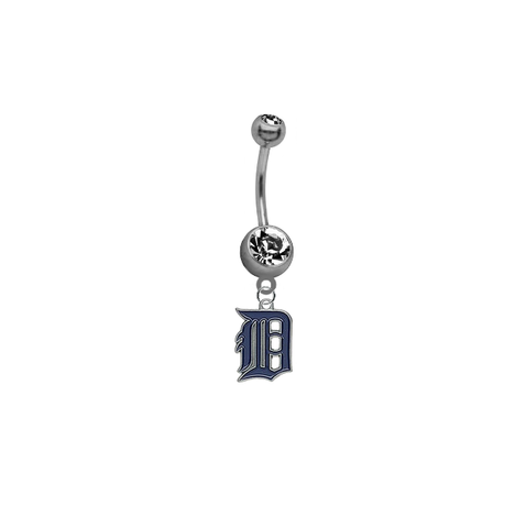 Detroit Tigers MLB Baseball Belly Button Navel Ring
