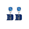 Duke Blue Devils BLUE Swarovski Crystal Stud Rhinestone Earrings
