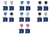 Duke Blue Devils NCAA Swarovski Crystal Stud Rhinestone Earrings