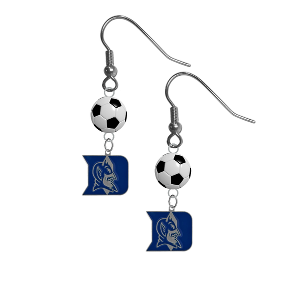 Duke Blue Devils NCAA Soccer Dangle Earrings