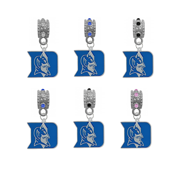 Duke Blue Devils NCAA Crystal Rhinestone European Bracelet Charm