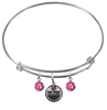 Edmonton Oilers NHL Expandable Wire Bangle Charm Bracelet