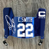 Dallas Cowboys Emmitt Smith Mini Football Helmet Visor Shield Blue Chrome Mirror w/ Clips