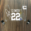 Dallas Cowboys Emmitt Smith Mini Football Helmet Visor Shield Clear w/ Clips