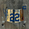 Dallas Cowboys Emmitt Smith Mini Football Helmet Visor Shield Silver Chrome Mirror w/ Clips
