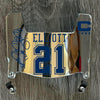 Dallas Cowboys Ezekial Elliott Mini Football Helmet Visor Shield Silver Chrome Mirror w/ Clips