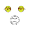 Georgia Tech Yellow Jackets Authentic On Field NCAA Fastpitch Softball Game Ball Cufflinks