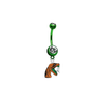 Florida A&M Rattlers GREEN College Belly Button Navel Ring