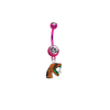 Florida A&M Rattlers PINK College Belly Button Navel Ring