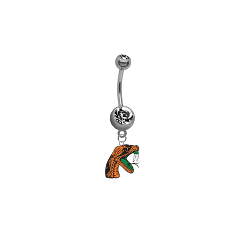 Florida A&M Rattlers NCAA College Belly Button Navel Ring