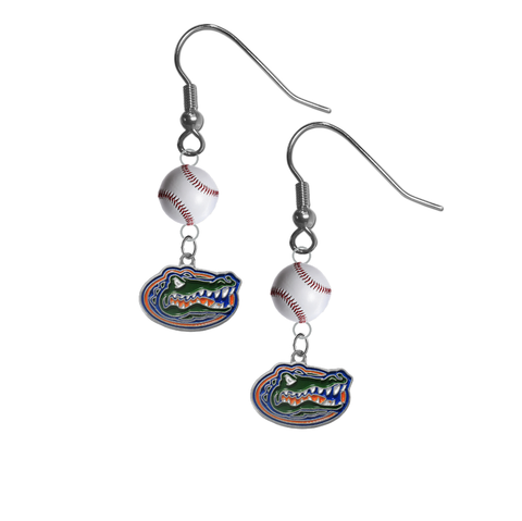 Florida Gators NCAA Baseball Softball Dangle Earrings