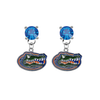 Florida Gators BLUE Swarovski Crystal Stud Rhinestone Earrings