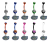 Florida Gators NCAA College Belly Button Navel Ring - Pick Your Color