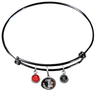 Florida State Seminoles Black Expandable Wire Bangle Charm Bracelet