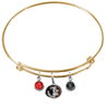 Florida State Seminoles Gold Expandable Wire Bangle Charm Bracelet