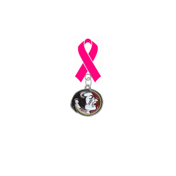 Florida State Seminoles Breast Cancer Awareness / Mothers Day Pink Ribbon Lapel Pin