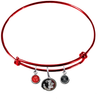Florida State Seminoles Red Expandable Wire Bangle Charm Bracelet
