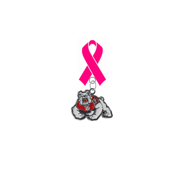 Fresno State Bulldogs Breast Cancer Awareness / Mothers Day Pink Ribbon Lapel Pin