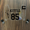 San Francisco 49ers George Kittle Mini Football Helmet Visor Shield Clear w/ Clips