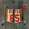 San Francisco 49ers George Kittle Mini Football Helmet Visor Shield Silver Chrome Mirror w/ Clips