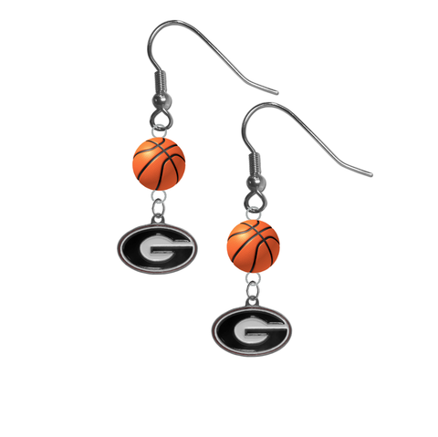 Georgia Bulldogs NCAA Basketball Dangle Earrings