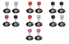 Georgia Bulldogs NCAA Swarovski Crystal Stud Rhinestone Earrings