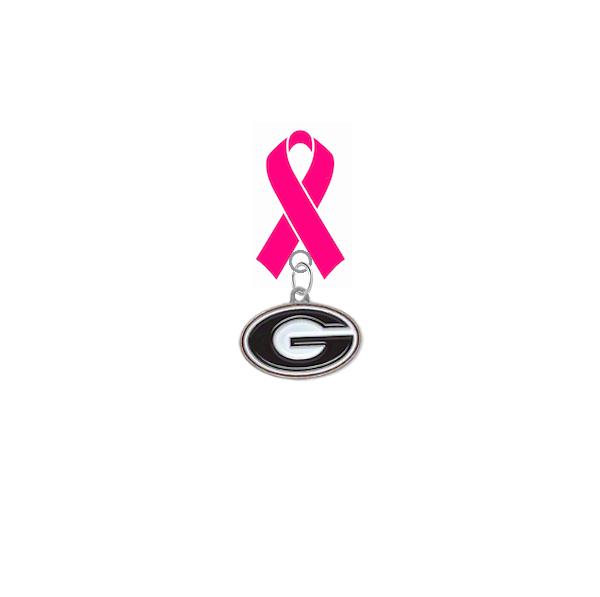 Georgia Bulldogs Breast Cancer Awareness / Mothers Day Pink Ribbon Lapel Pin