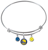 Golden State Warriors NBA Expandable Wire Bangle Charm Bracelet