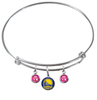 Golden State Warriors NBA Expandable Wire Bangle Charm Bracelet