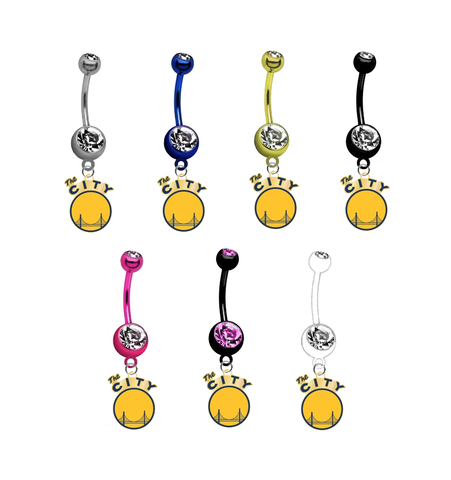 Golden State Warriors Style 2 NBA Basketball Belly Button Navel Ring - Pick Your Color