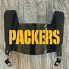 Green Bay Packers Mini Football Helmet Visor Shield Black Dark Tint w/ Clips
