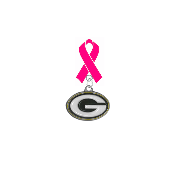 Green Bay Packers NFL Breast Cancer Awareness / Mothers Day Pink Ribbon Lapel Pin