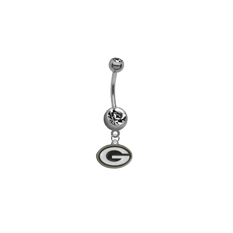 Green Bay Packers NFL Football Belly Button Navel Ring