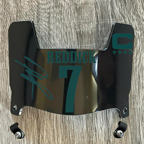 Philadelphia Eagles Haason Reddick Mini Football Helmet Visor Shield Black Dark Tint w/ Clips - PICK COLOR