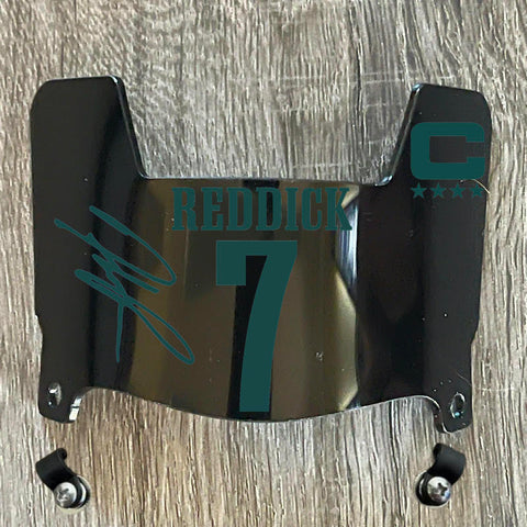 Philadelphia Eagles Haason Reddick Mini Football Helmet Visor Shield Black Dark Tint w/ Clips - PICK COLOR