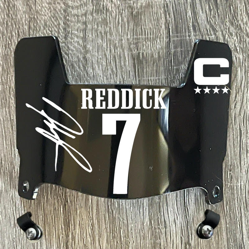 Philadelphia Eagles Haason Reddick Mini Football Helmet Visor Shield Black Dark Tint w/ Clips - PICK COLOR