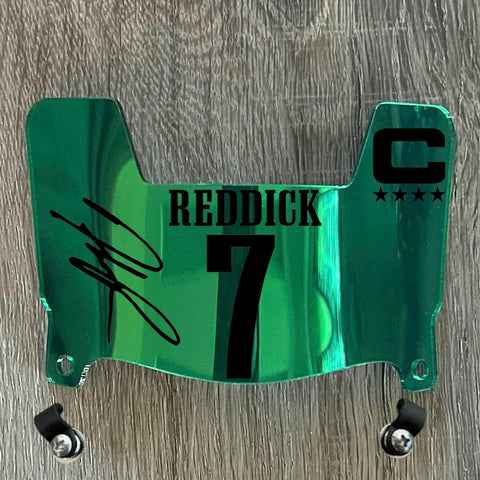 Philadelphia Eagles Haason Reddick Mini Football Helmet Visor Shield Green Chrome Mirror w/ Clips - PICK COLOR